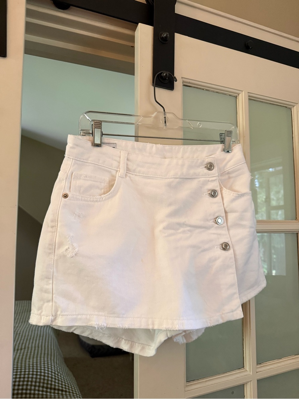 Zara white Cotton Skort